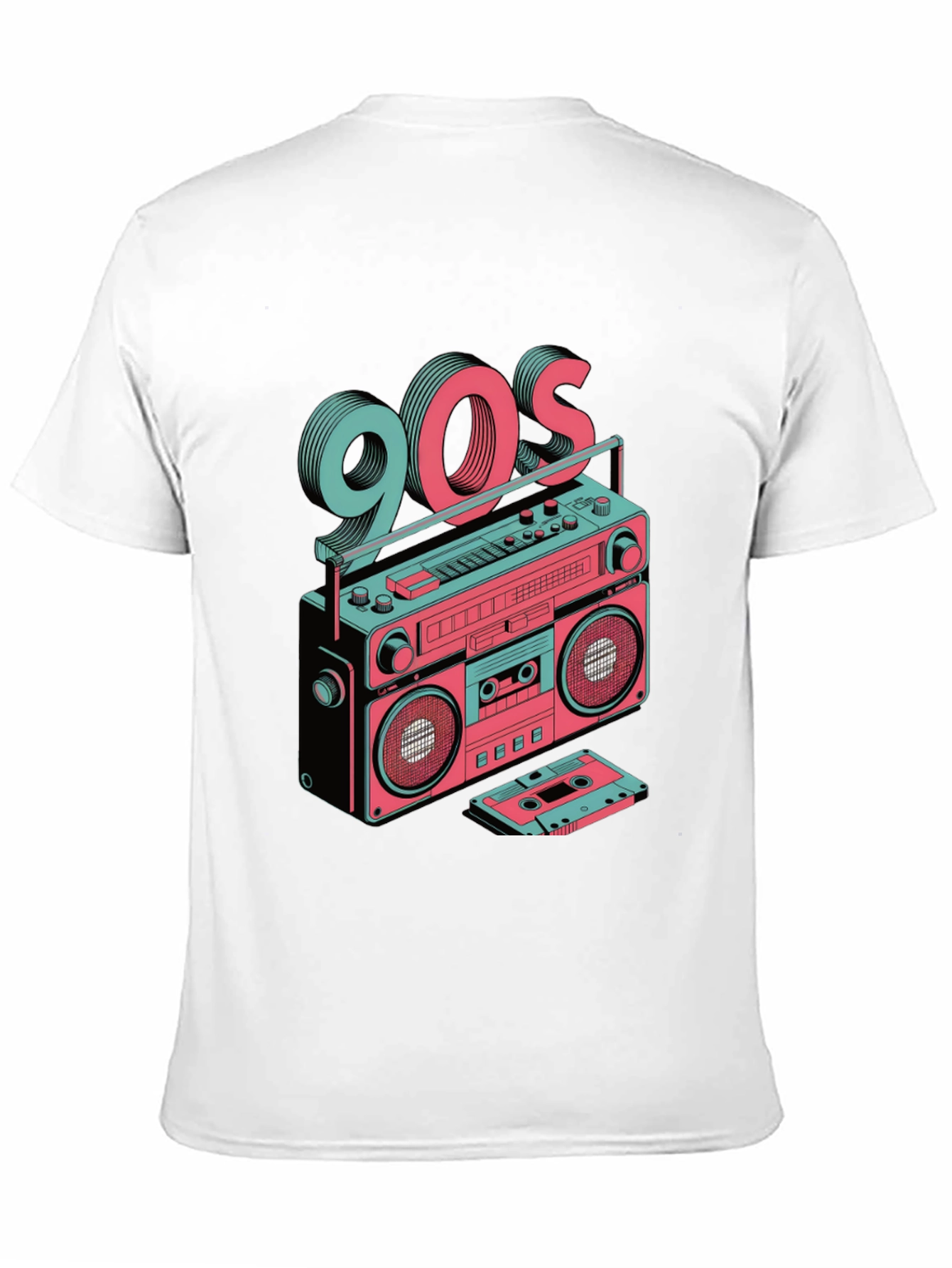 Retro 90s Boombox Graphic Tee