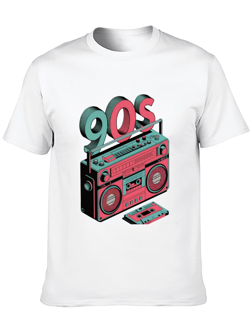 Retro 90s Boombox Graphic Tee