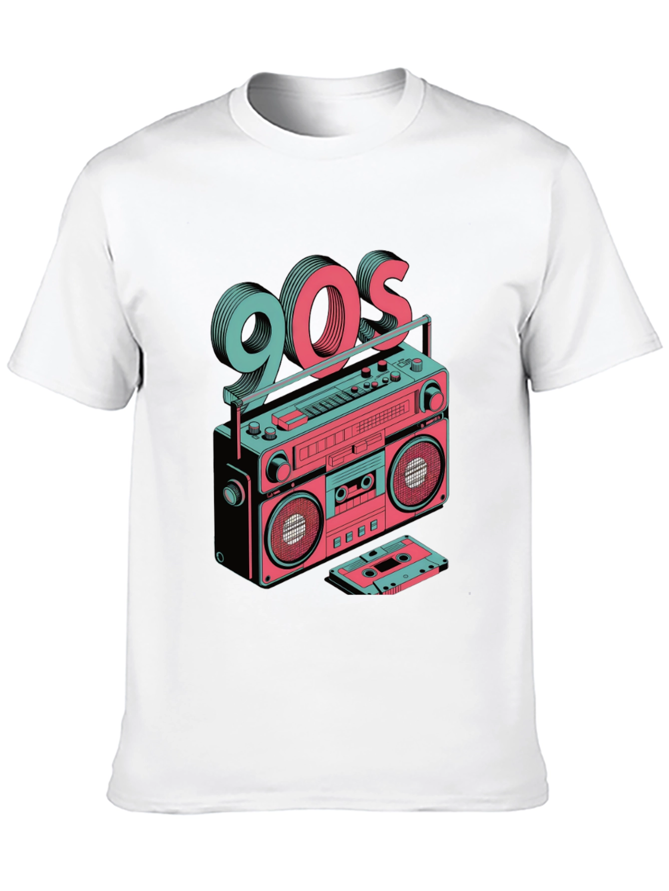 Retro 90s Boombox Graphic Tee