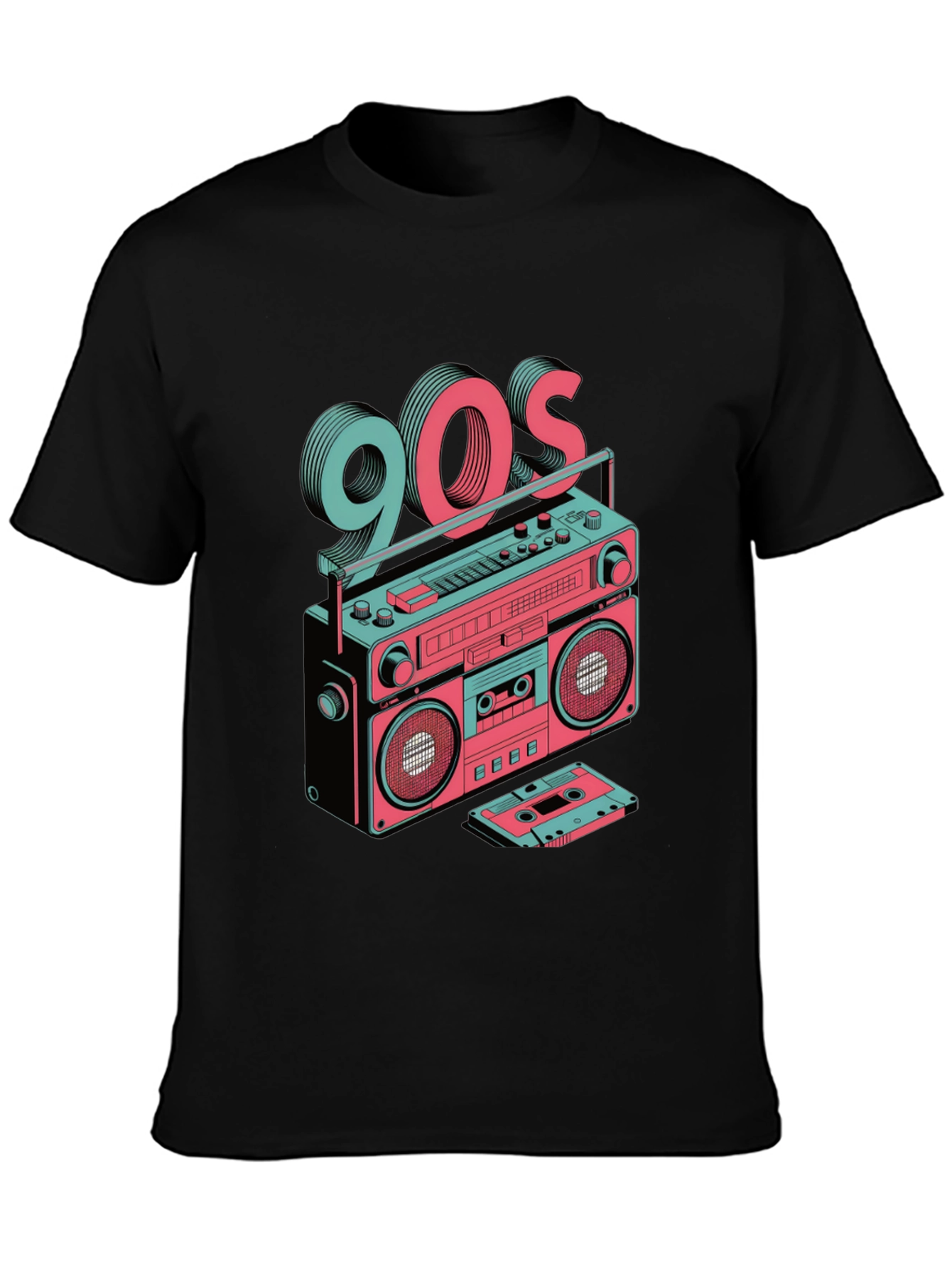 Retro 90s Boombox Graphic Tee