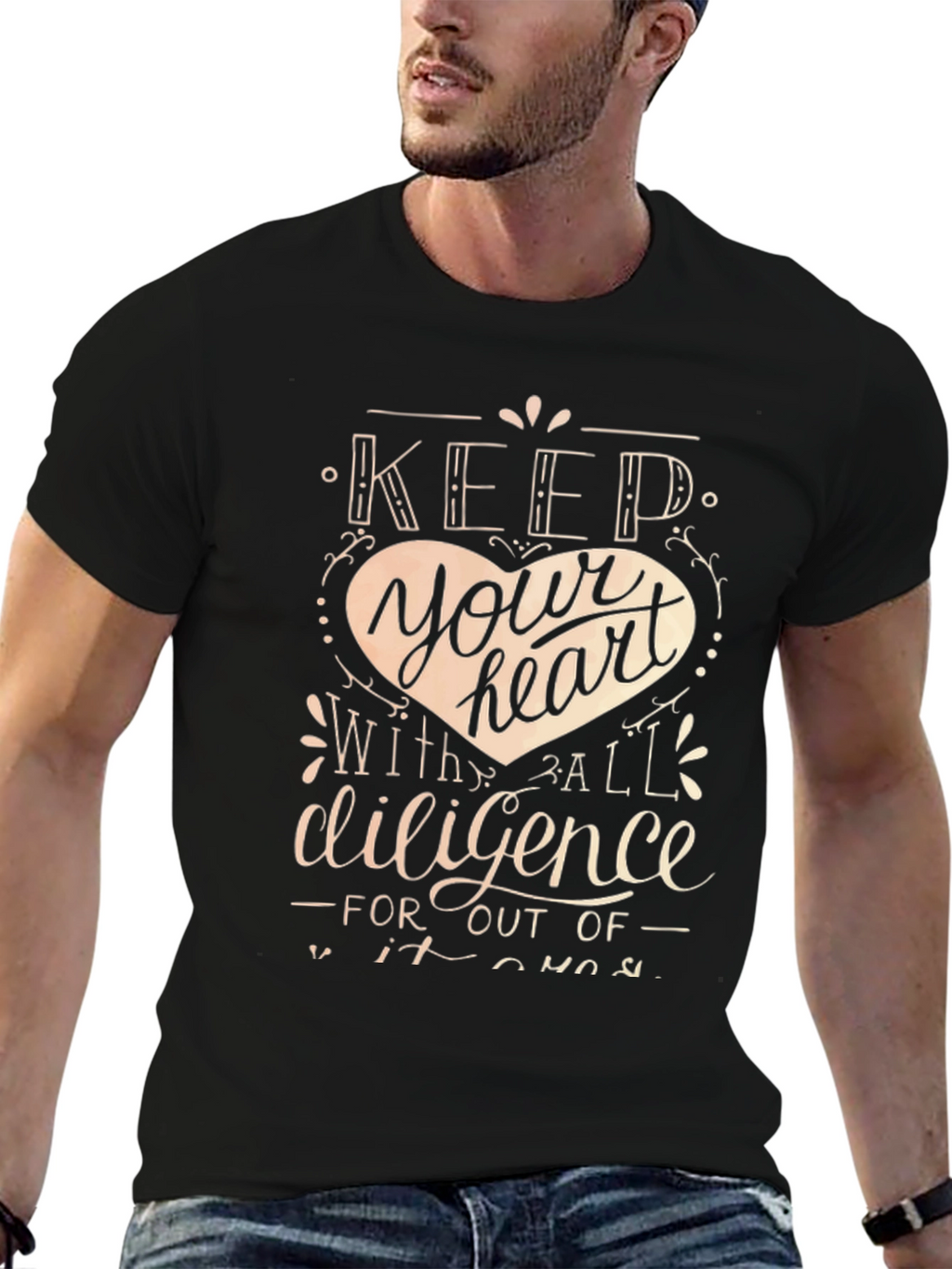 Keep Your Heart T-Shirt - Inspirational Design