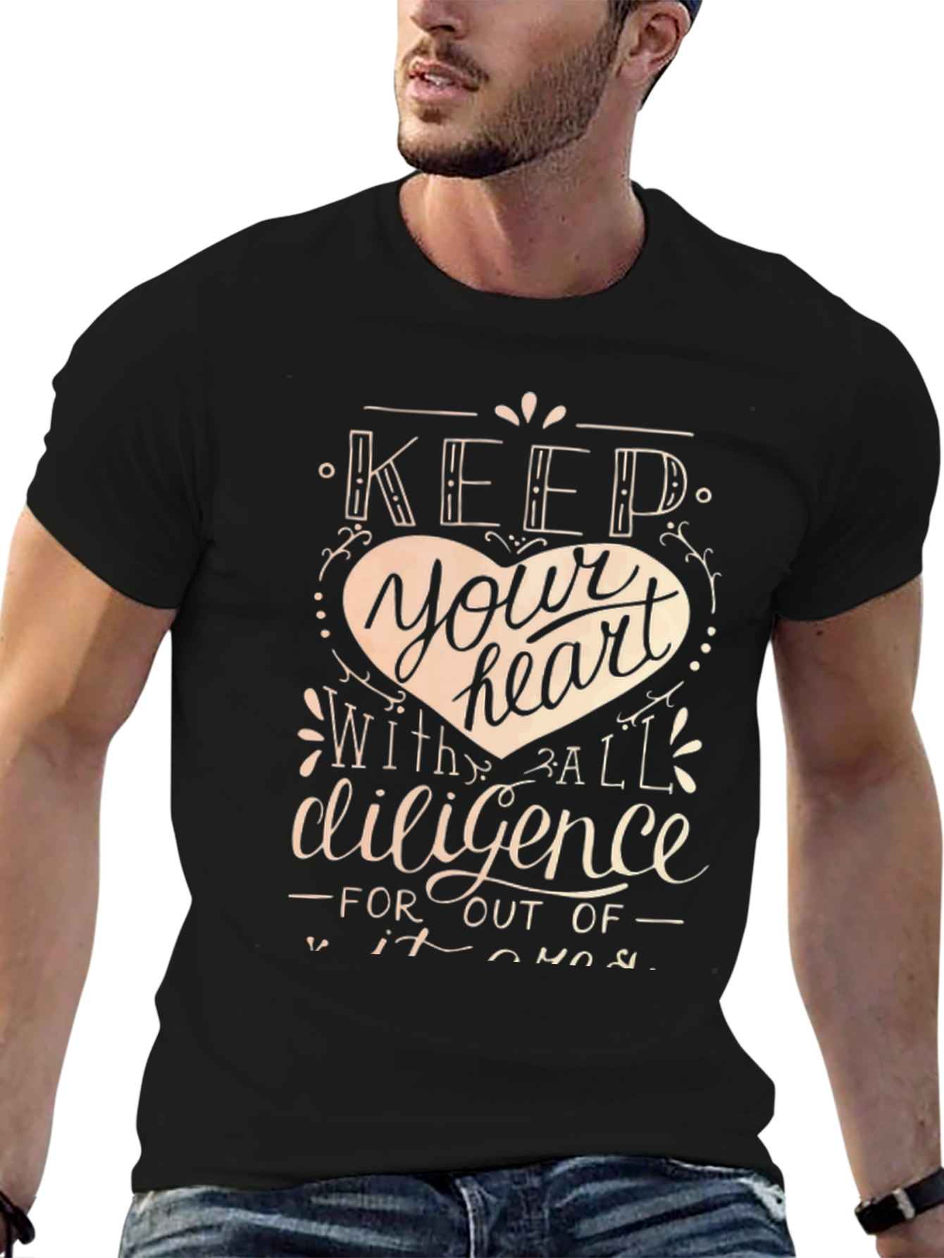 Keep Your Heart T-Shirt - Inspirational Design