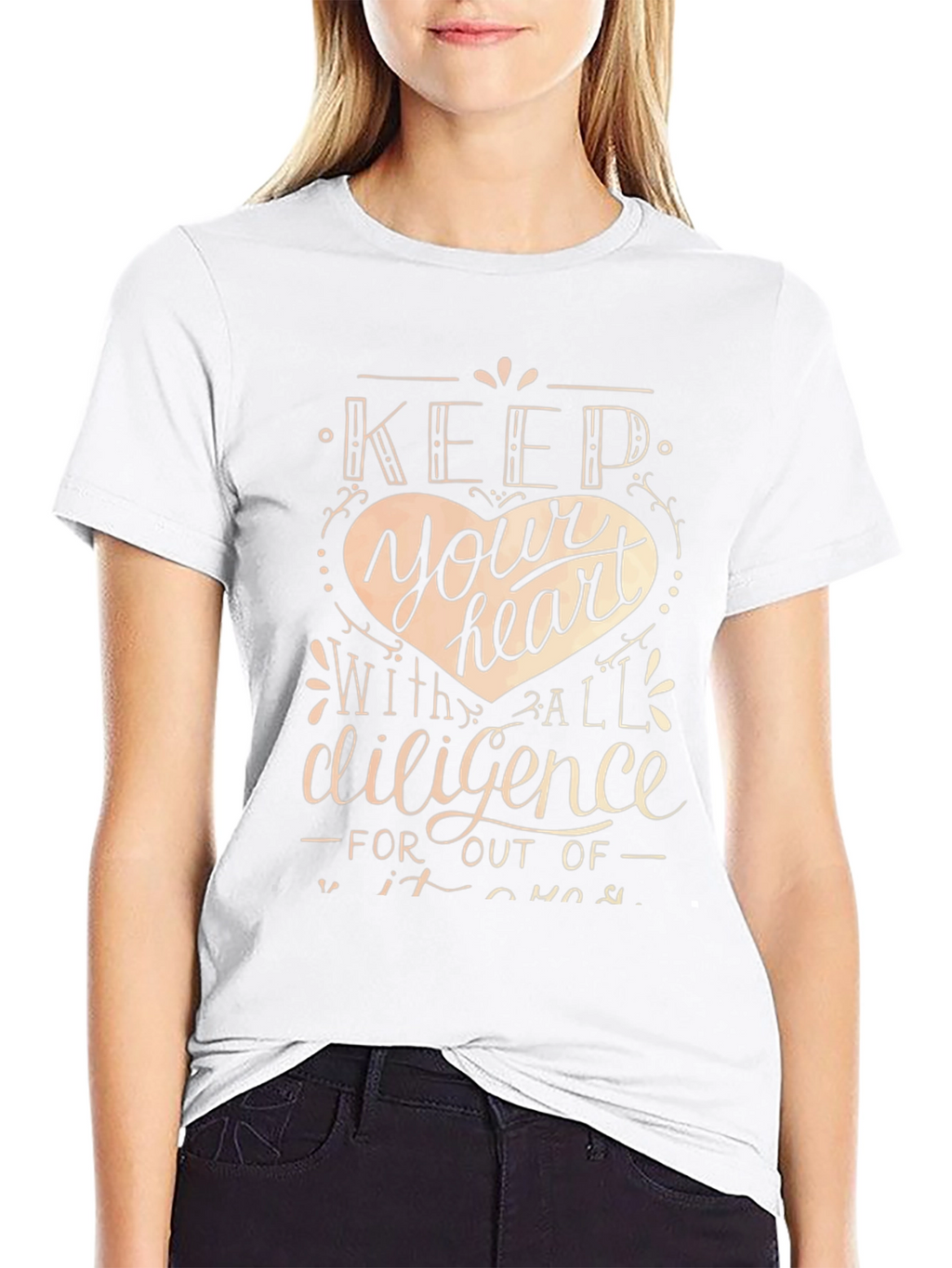 Keep Your Heart T-Shirt - Inspirational Design