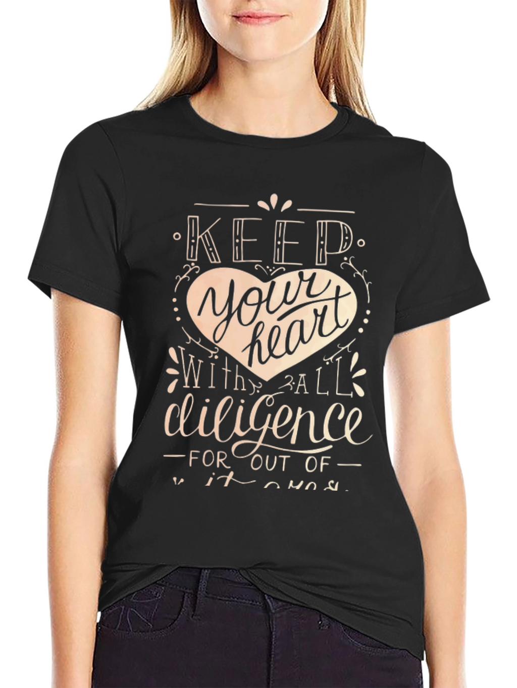 Keep Your Heart T-Shirt - Inspirational Design