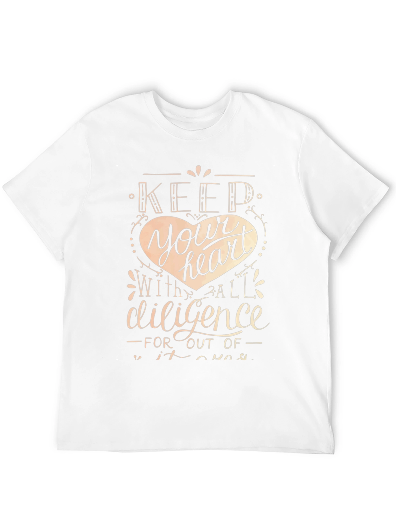 Keep Your Heart T-Shirt - Inspirational Design