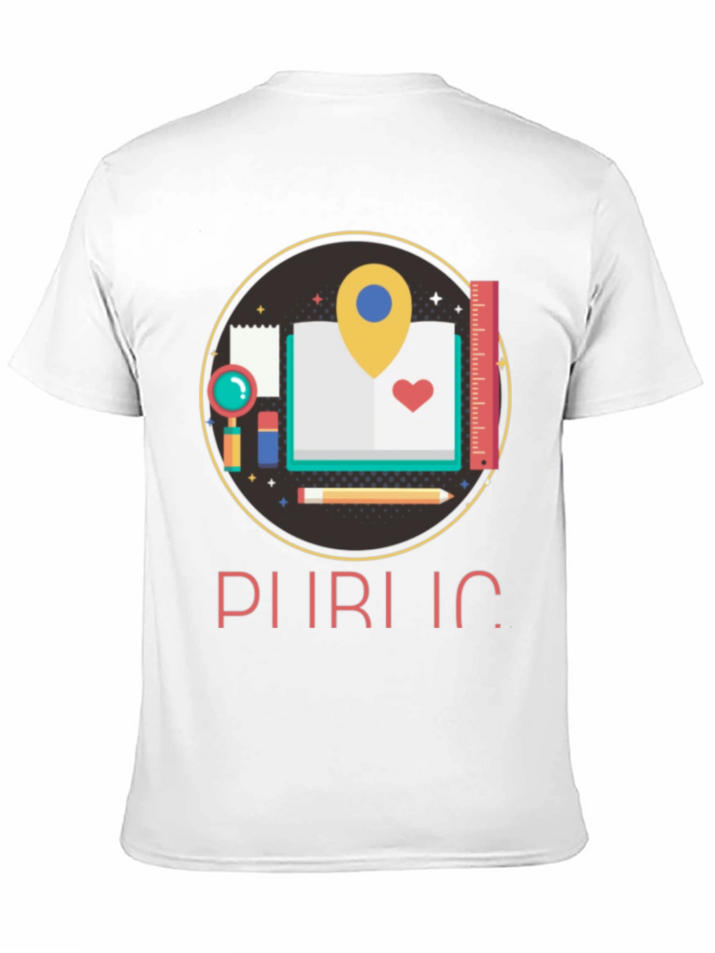 Educational Design Black T-Shirt