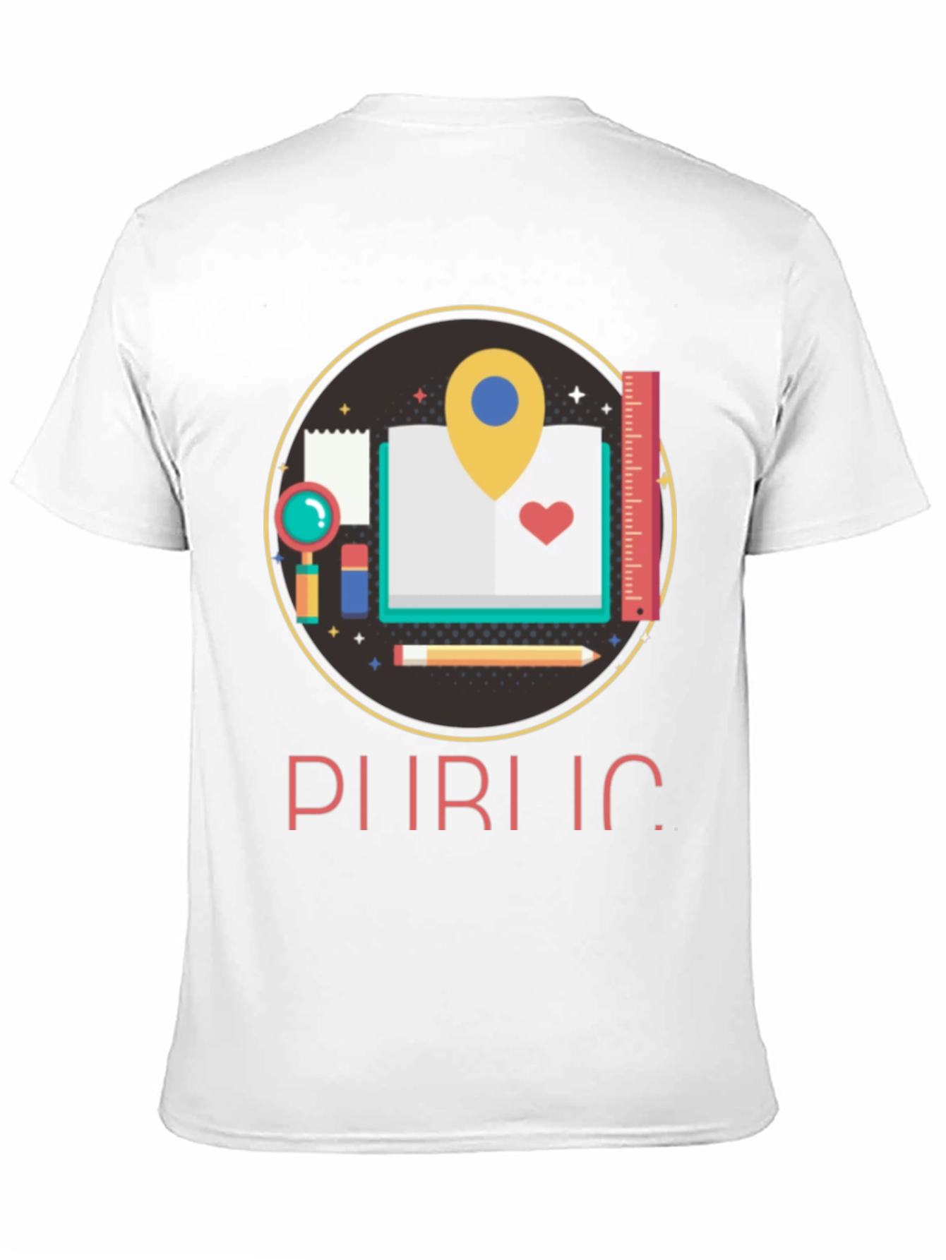 Educational Design Black T-Shirt