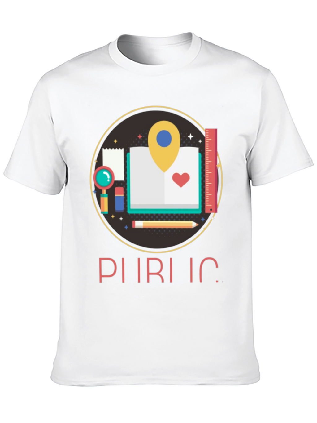 Educational Design Black T-Shirt
