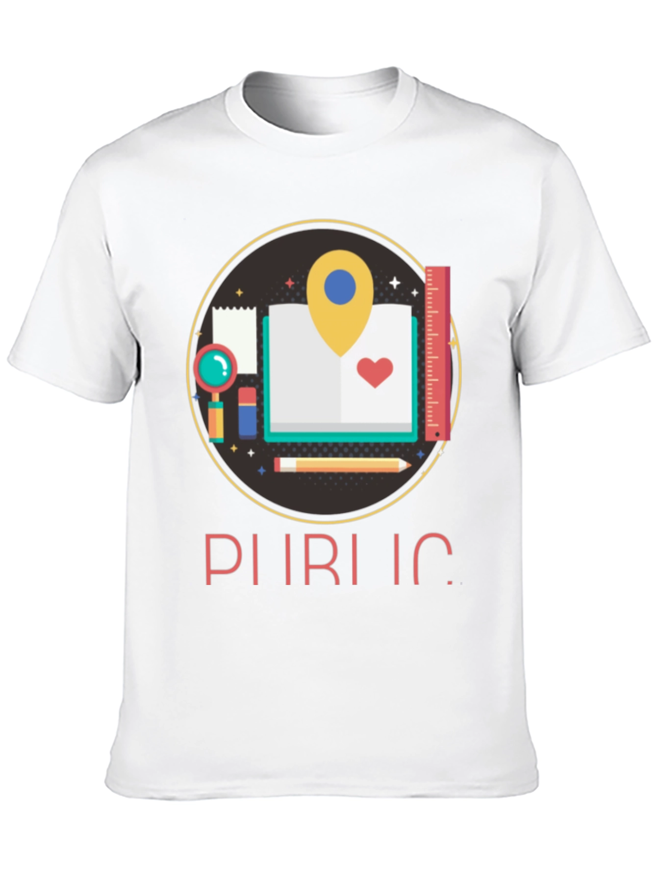 Educational Design Black T-Shirt