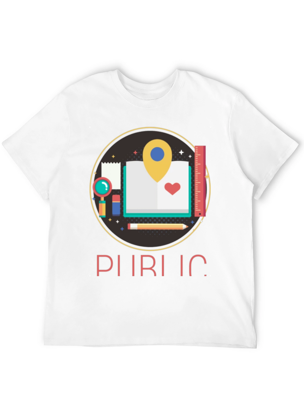 Educational Design Black T-Shirt