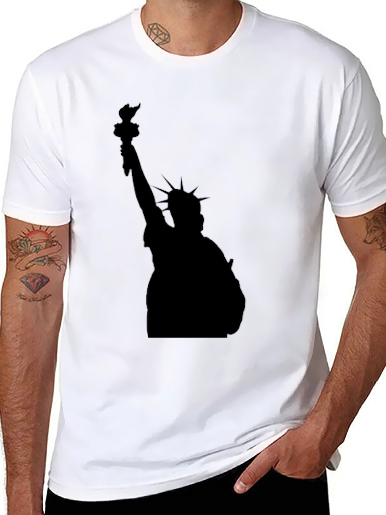 Statue of Liberty Black Graphic Tee