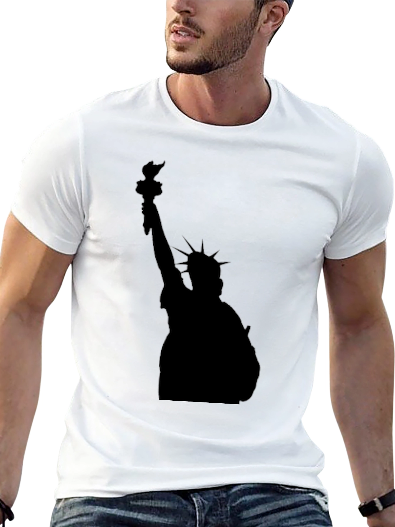 Statue of Liberty Black Graphic Tee