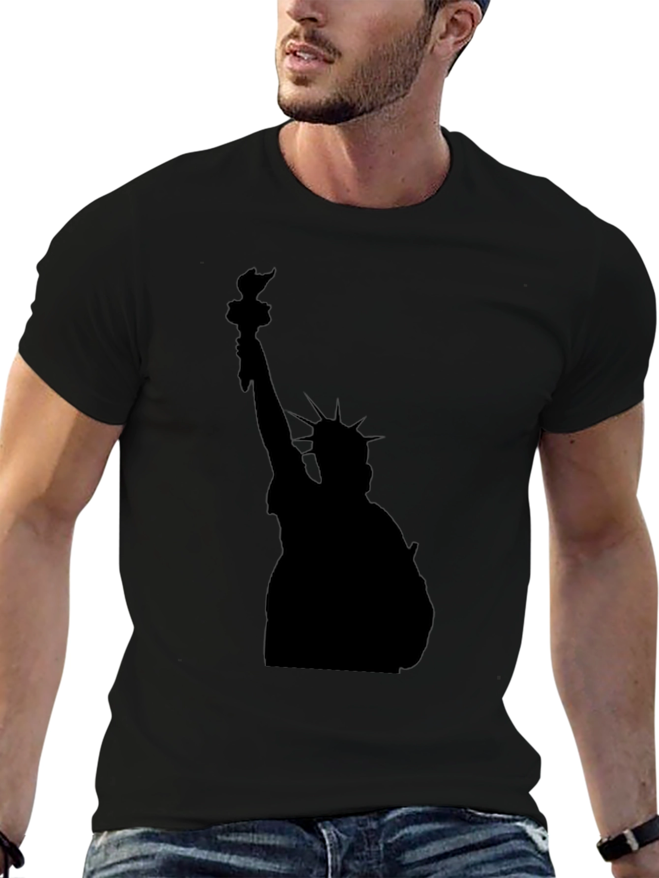 Statue of Liberty Black Graphic Tee