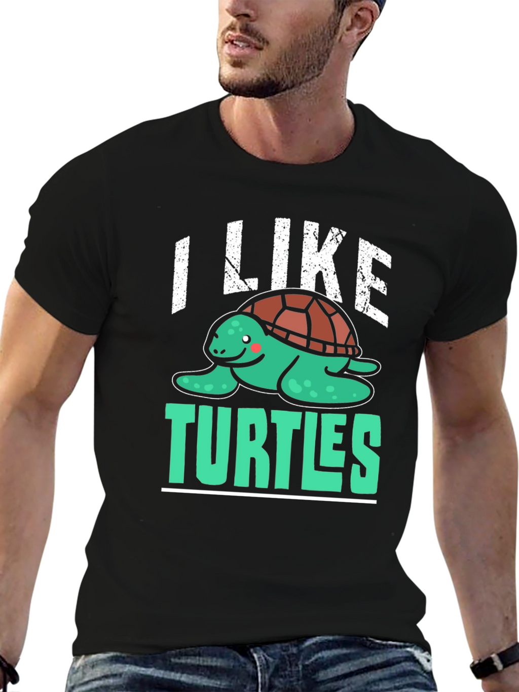 I Like Turtles T-Shirt - Cute Graphic Tee