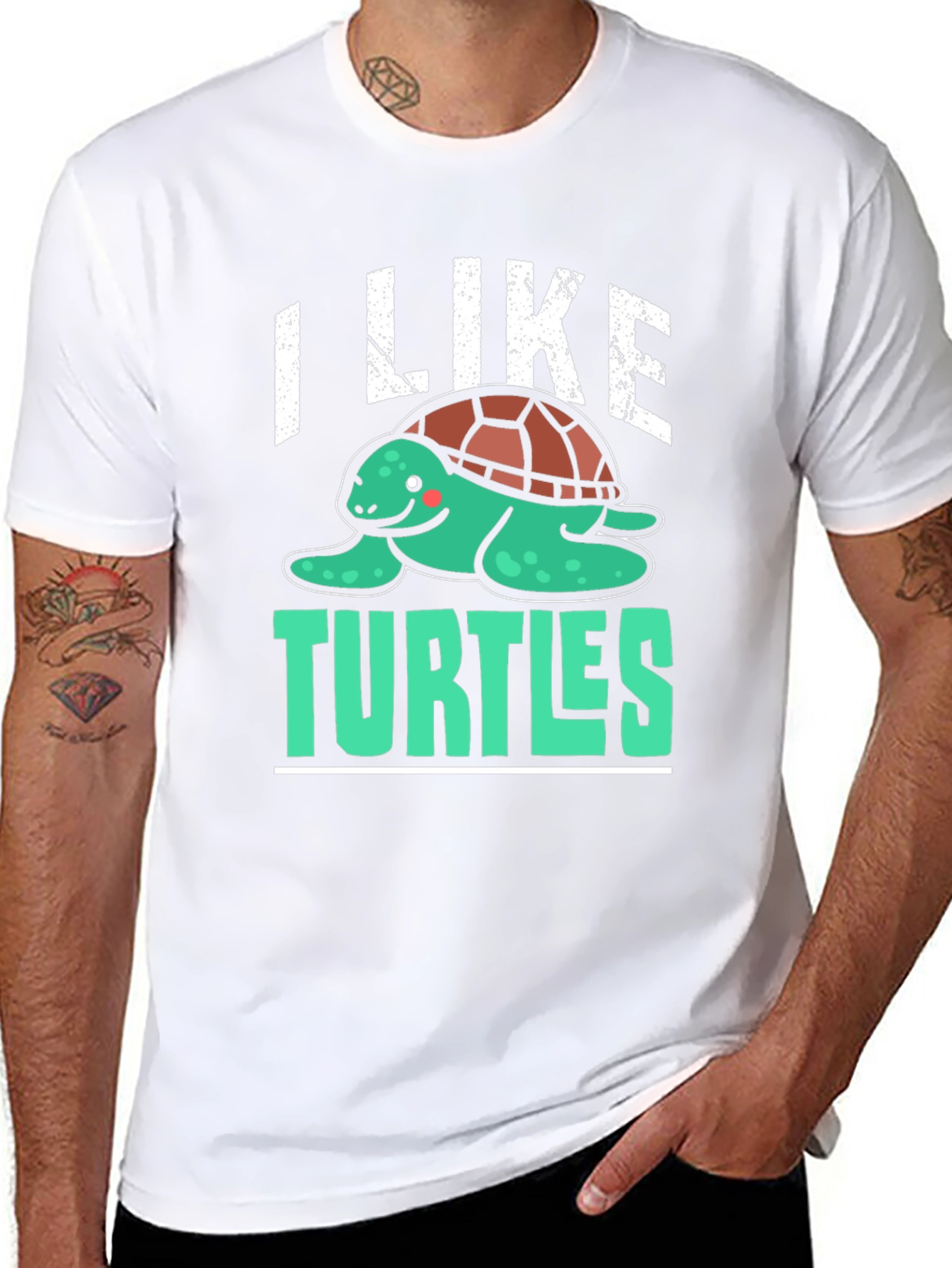 I Like Turtles T-Shirt - Cute Graphic Tee
