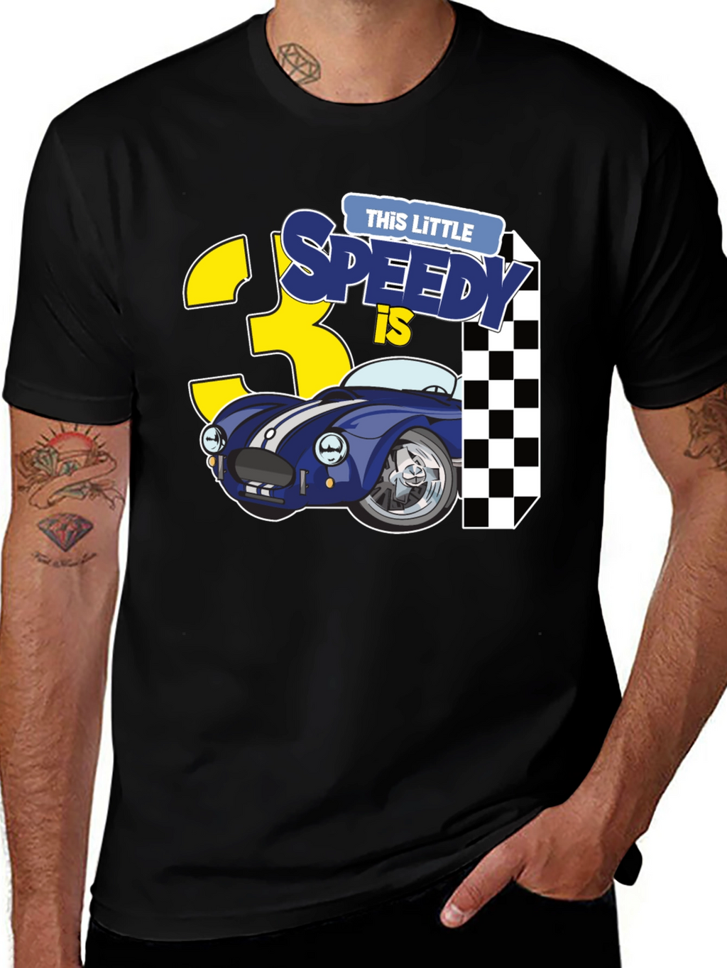 Little Speedy 3rd Birthday Boys T-Shirt