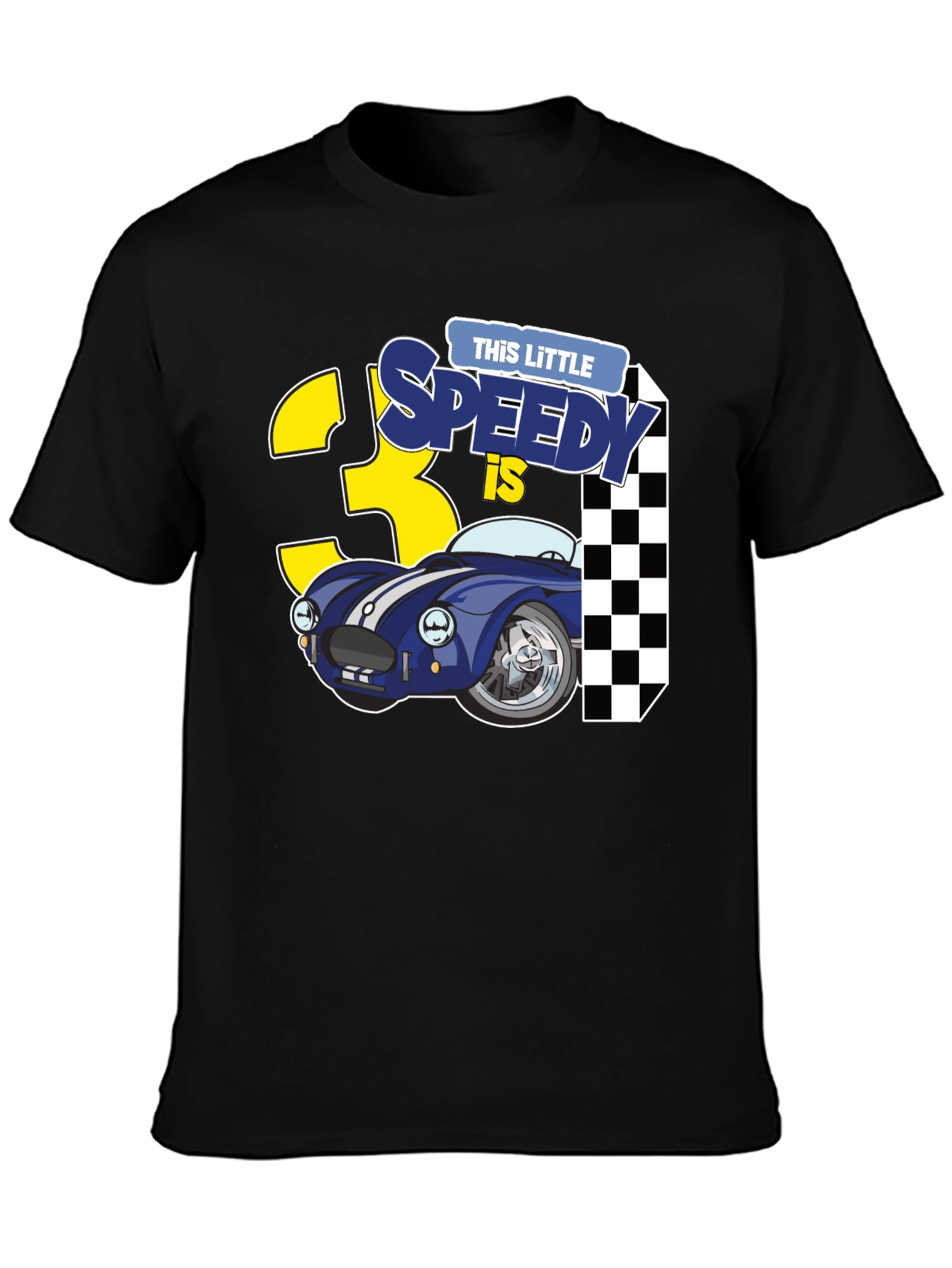 Little Speedy 3rd Birthday Boys T-Shirt