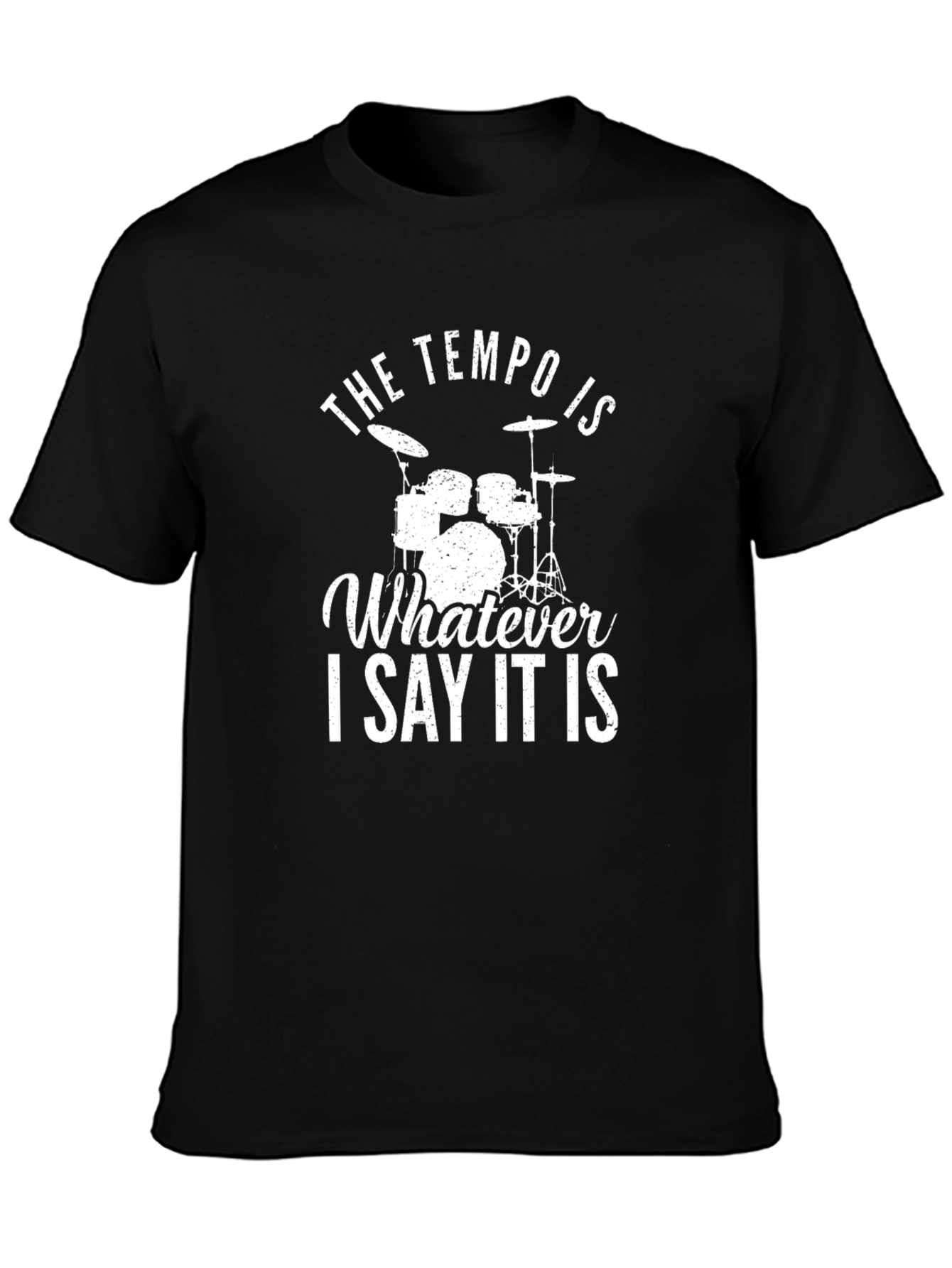 Tempo Drummer Black Graphic Tee