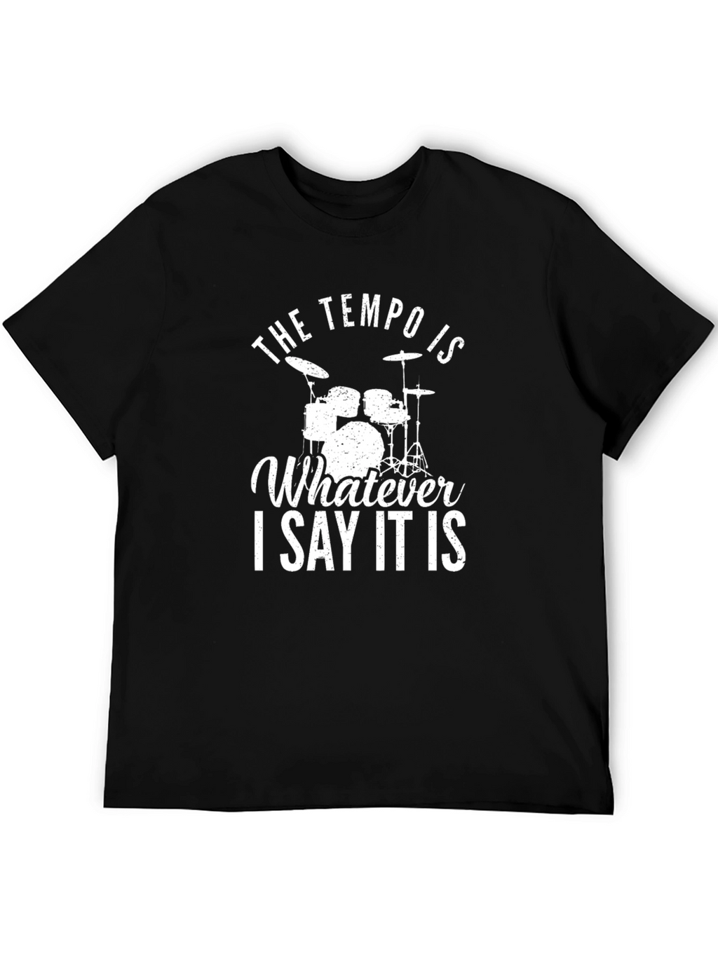 Tempo Drummer Black Graphic Tee