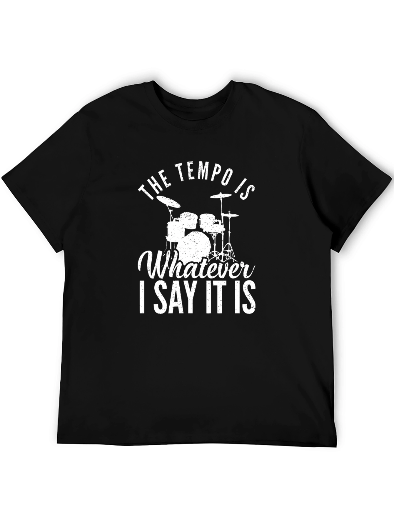 Tempo Drummer Black Graphic Tee