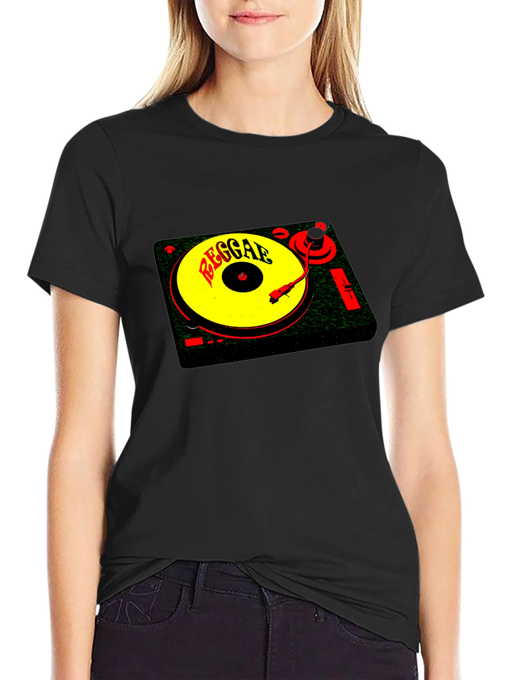 Reggae Music Turntable Graphic T-Shirt