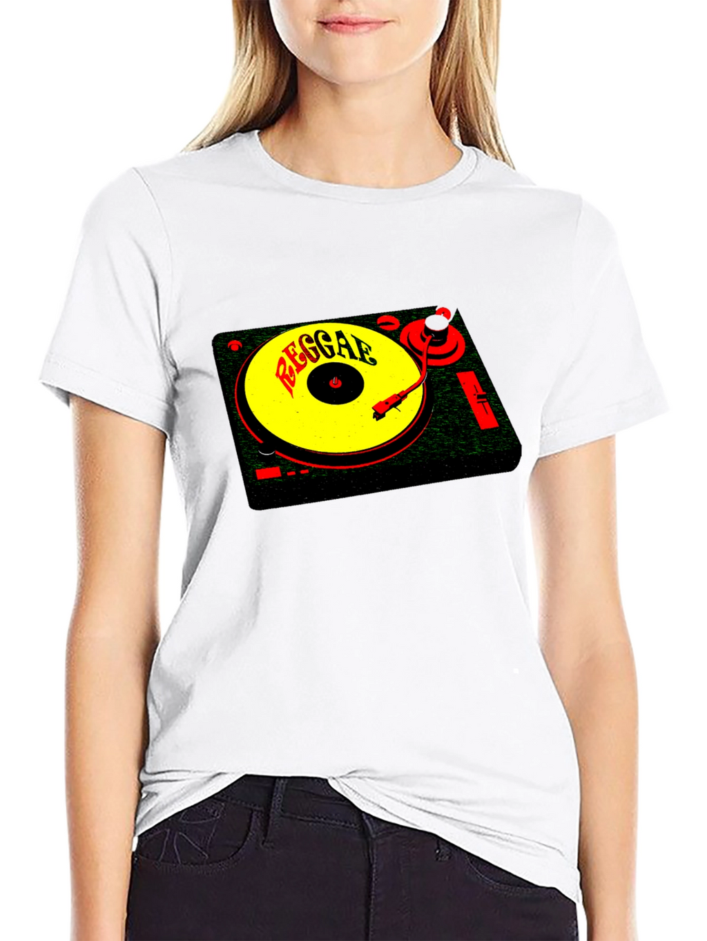 Reggae Music Turntable Graphic T-Shirt