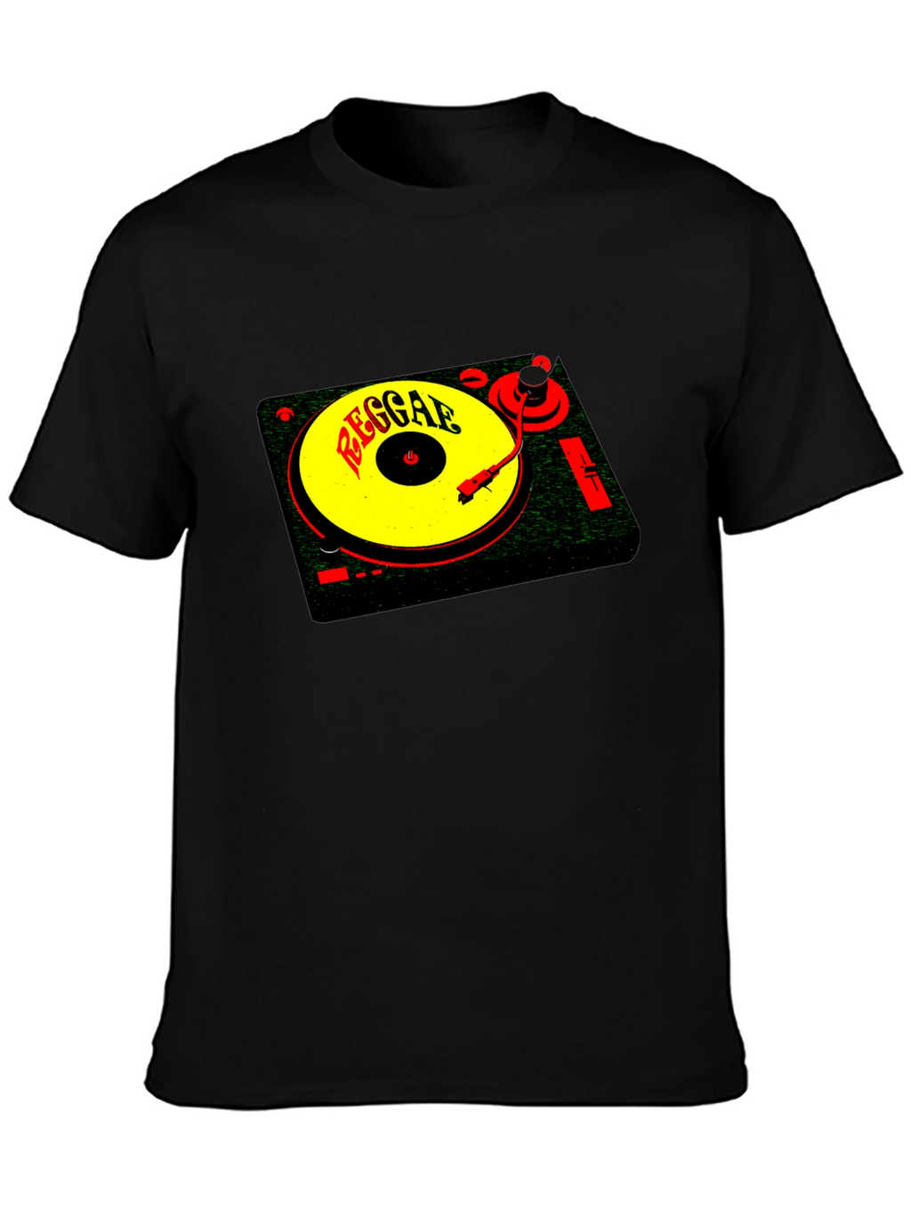 Reggae Music Turntable Graphic T-Shirt