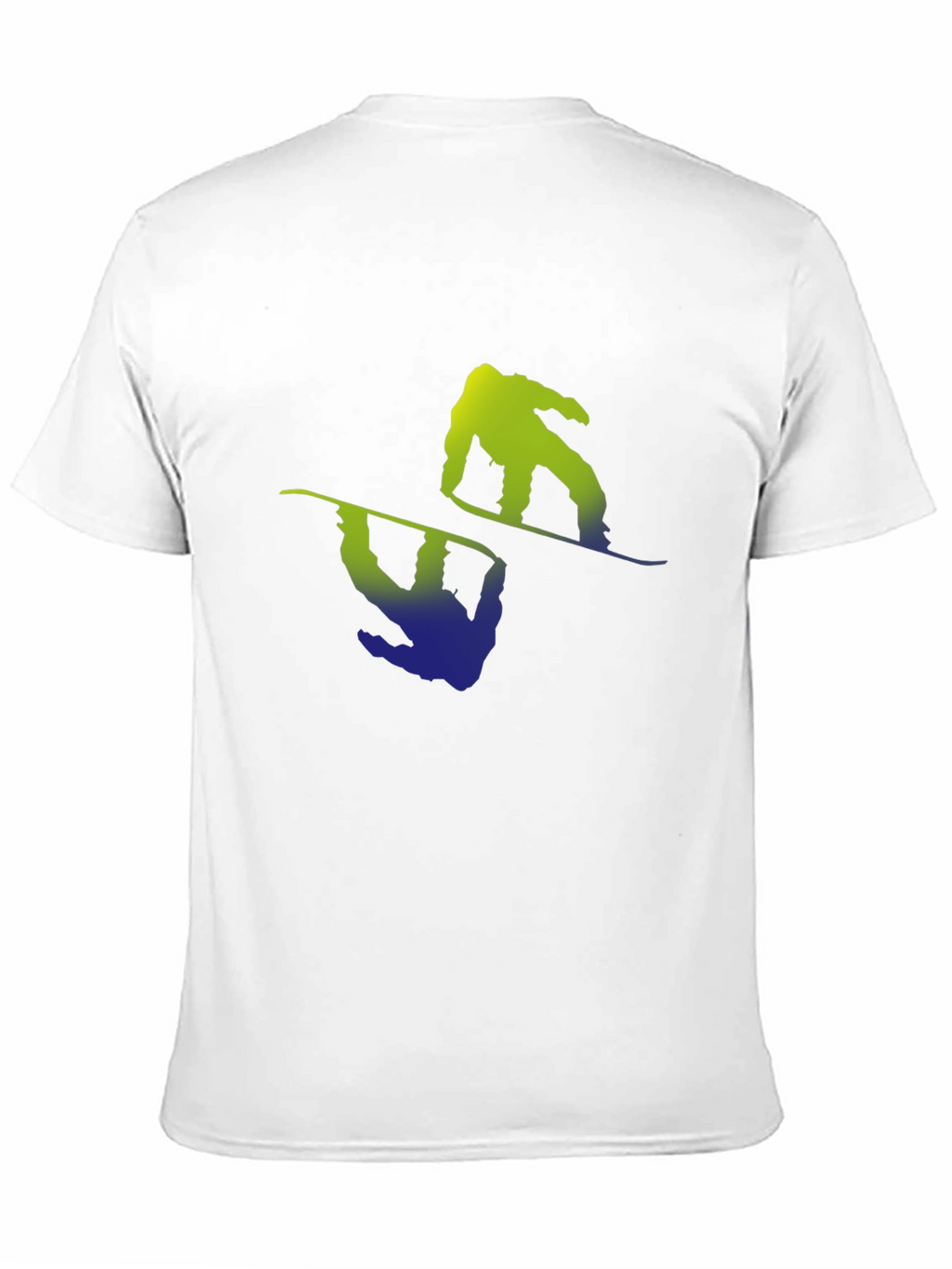 Snowboarder Graphic Tee - Black Cotton Blend Shirt