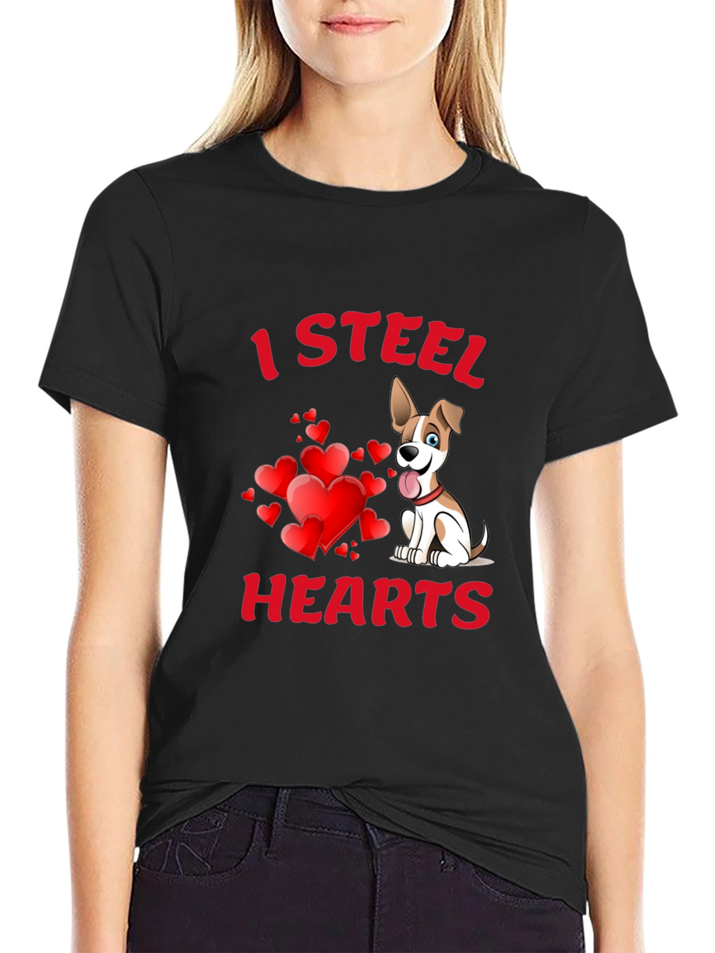 I Steal Hearts Dog T-Shirt