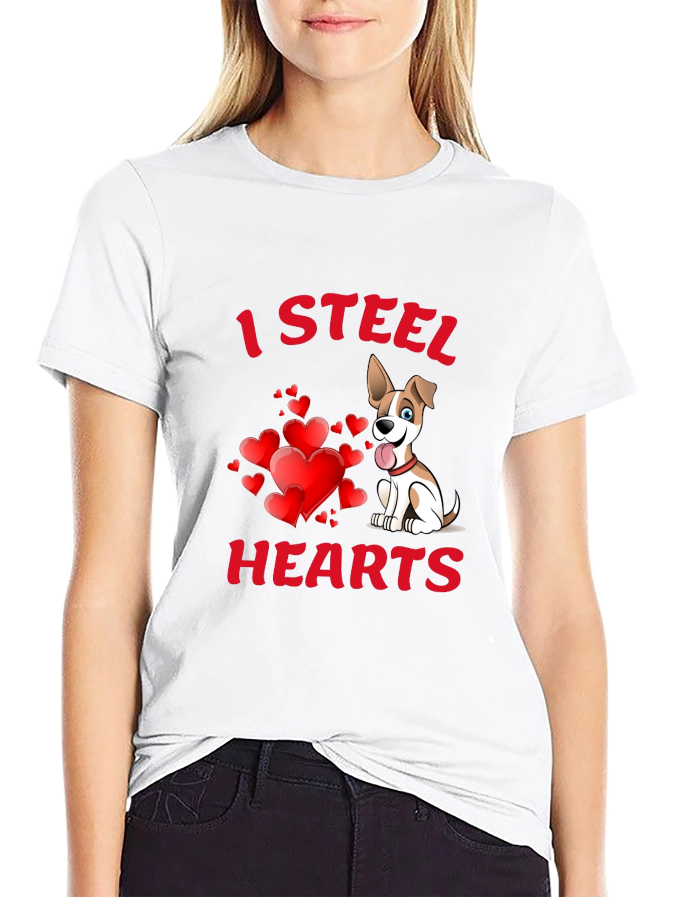 I Steal Hearts Dog T-Shirt