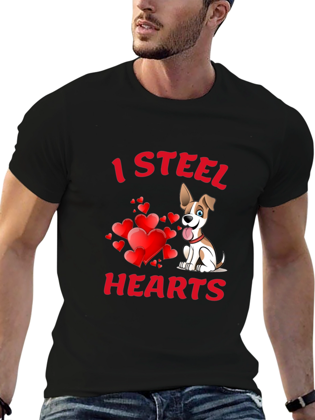 I Steal Hearts Dog T-Shirt