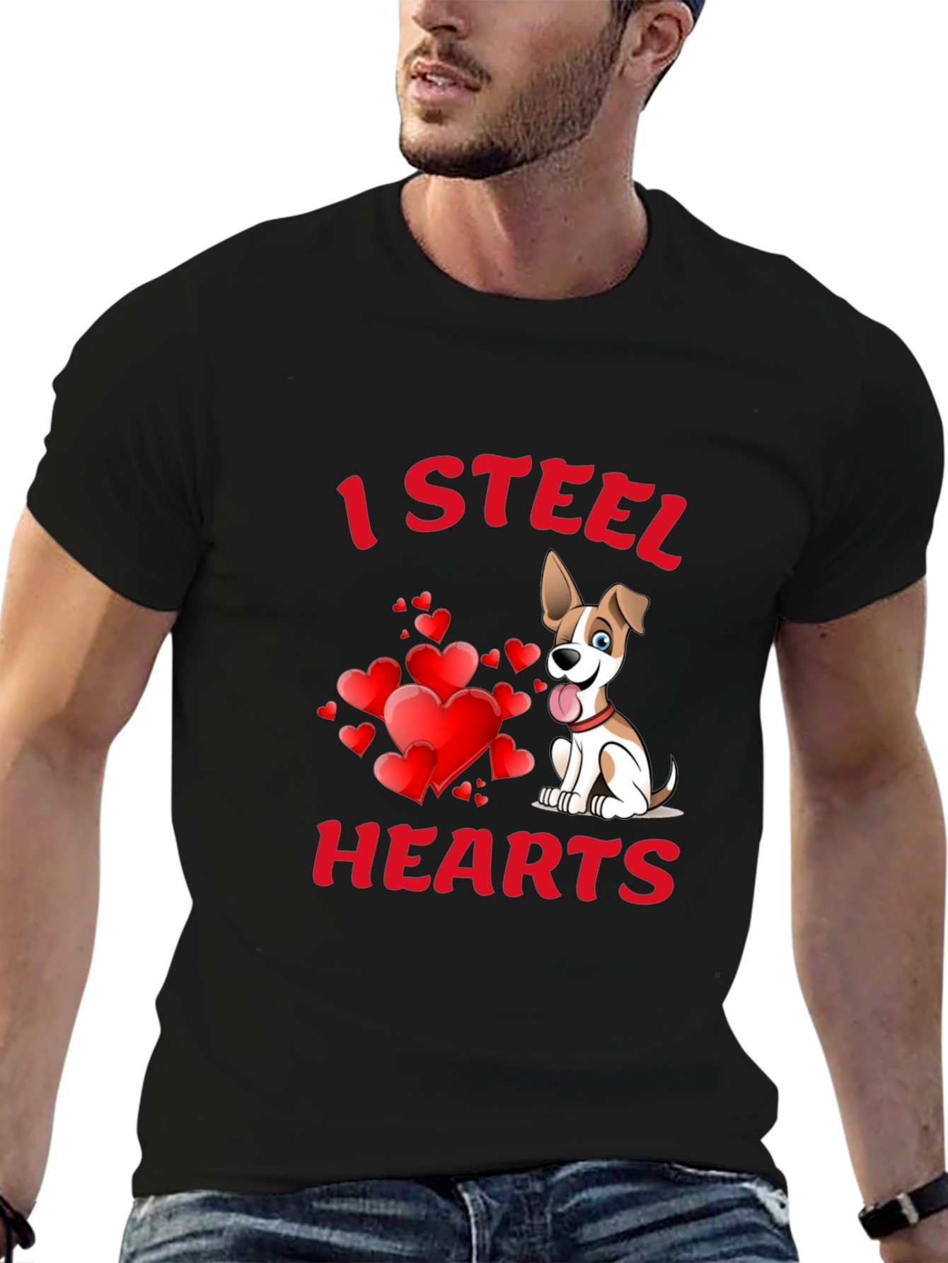 I Steal Hearts Dog T-Shirt