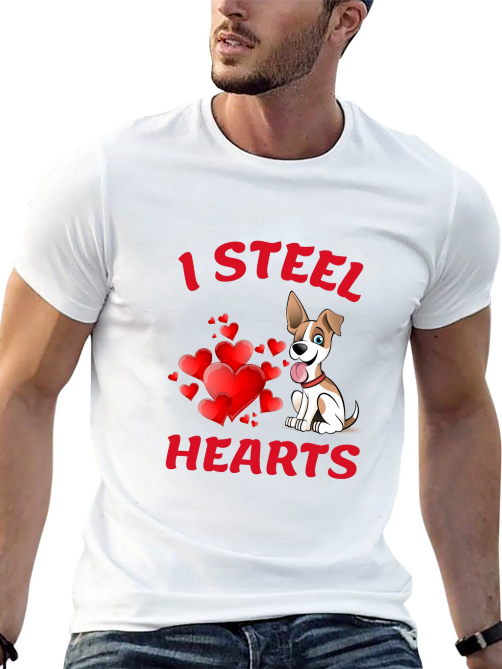I Steal Hearts Dog T-Shirt