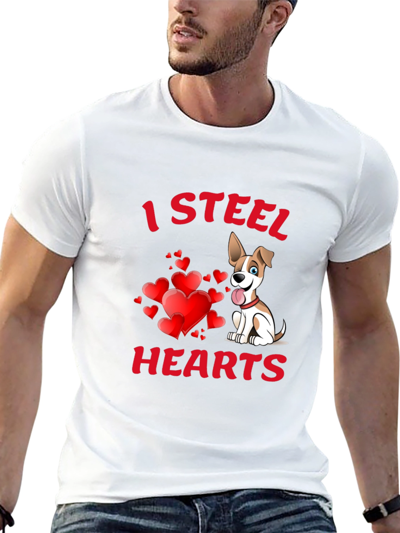 I Steal Hearts Dog T-Shirt