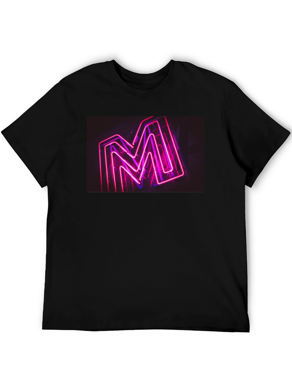 Neon M Graphic Black T-Shirt