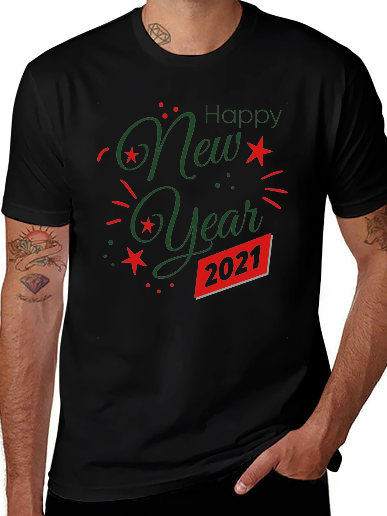 Festive New Year 2021 Graphic Tee