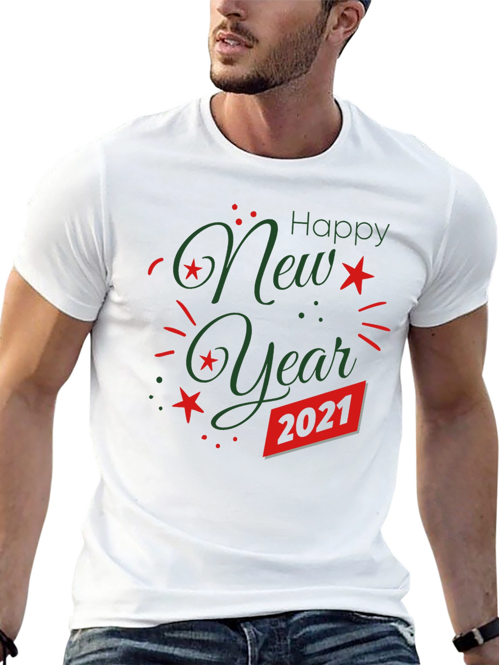 Festive New Year 2021 Graphic Tee