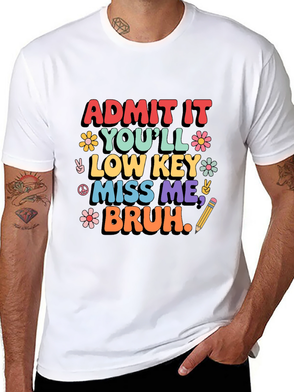 Admit It Youll Low Key Miss Me Bruh T-Shirt
