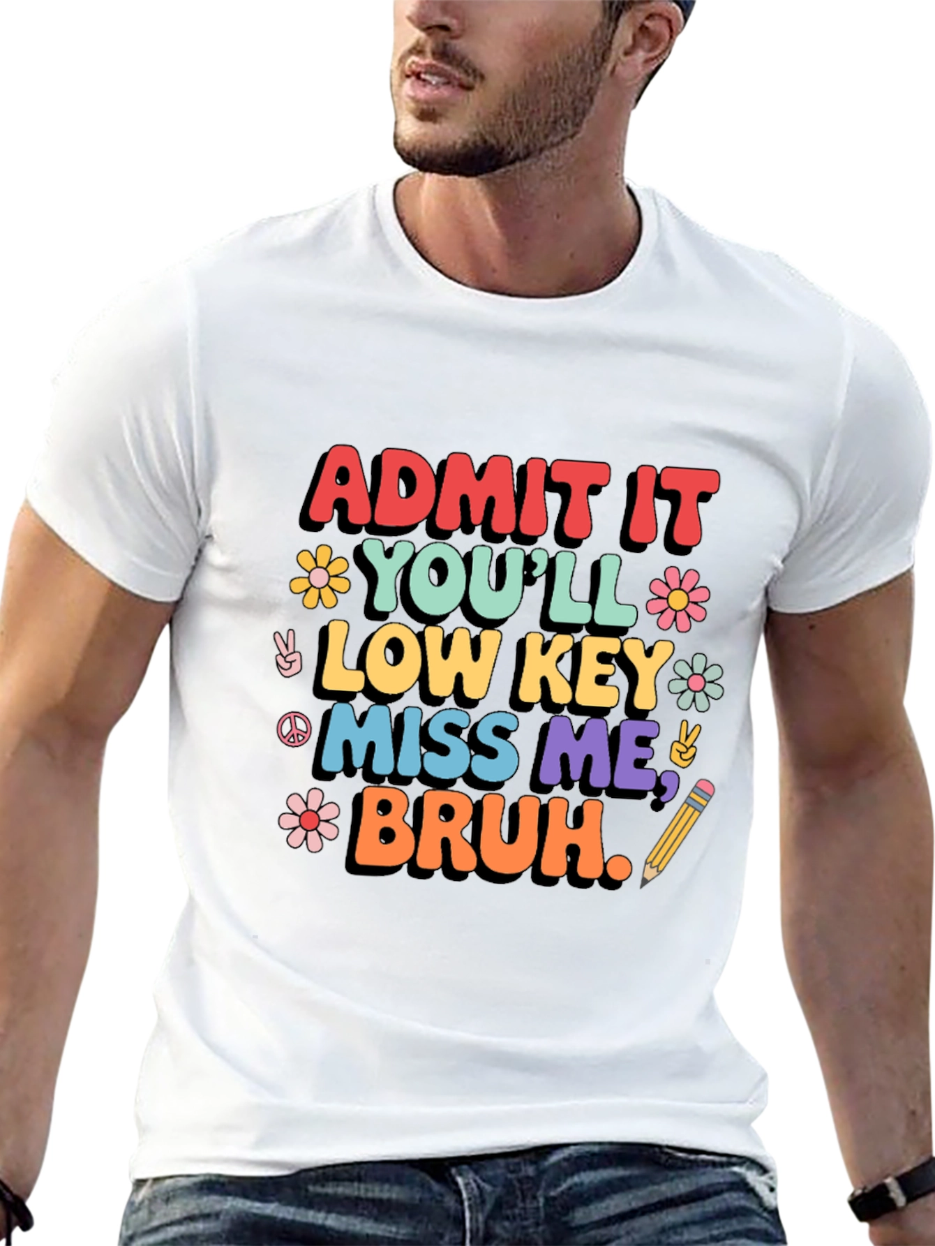 Admit It Youll Low Key Miss Me Bruh T-Shirt
