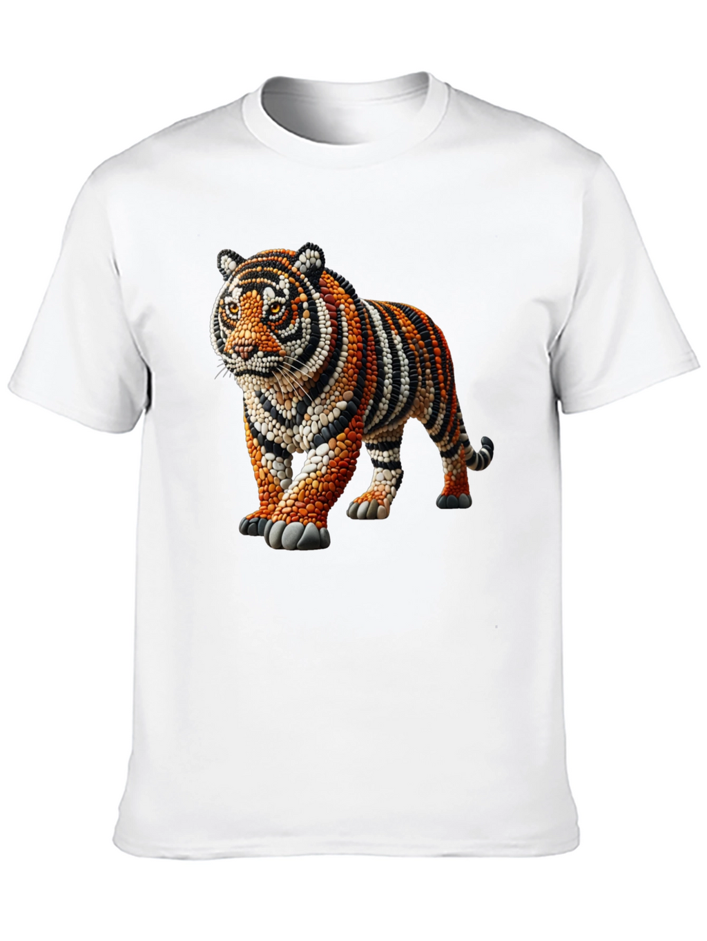 Tiger Bead Art Graphic T-Shirt