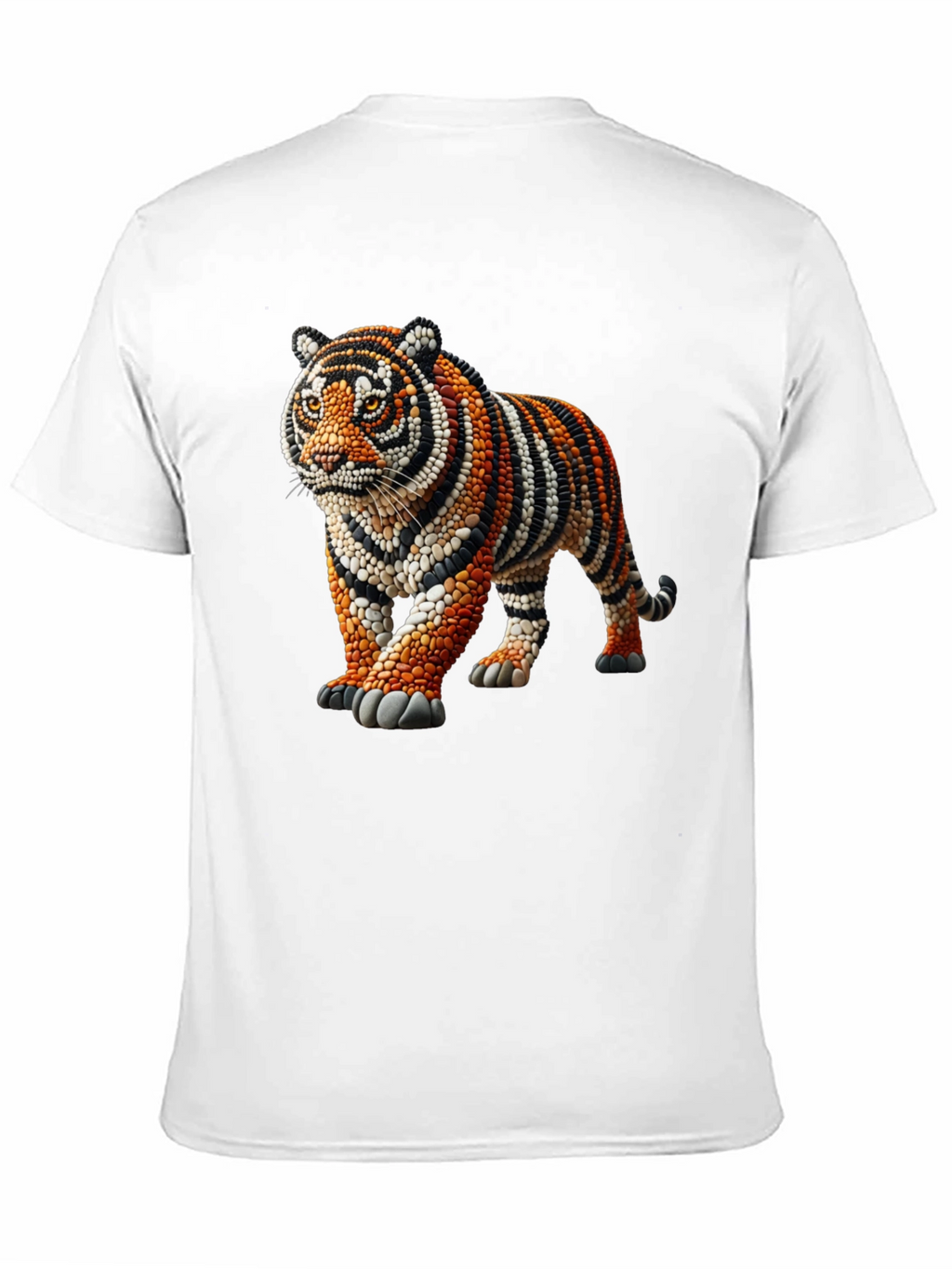 Tiger Bead Art Graphic T-Shirt