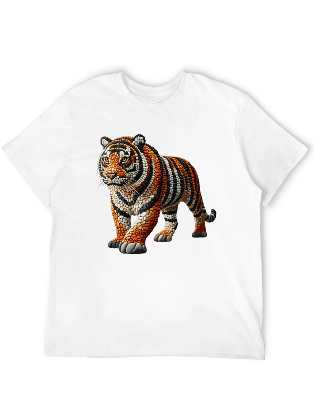 Tiger Bead Art Graphic T-Shirt