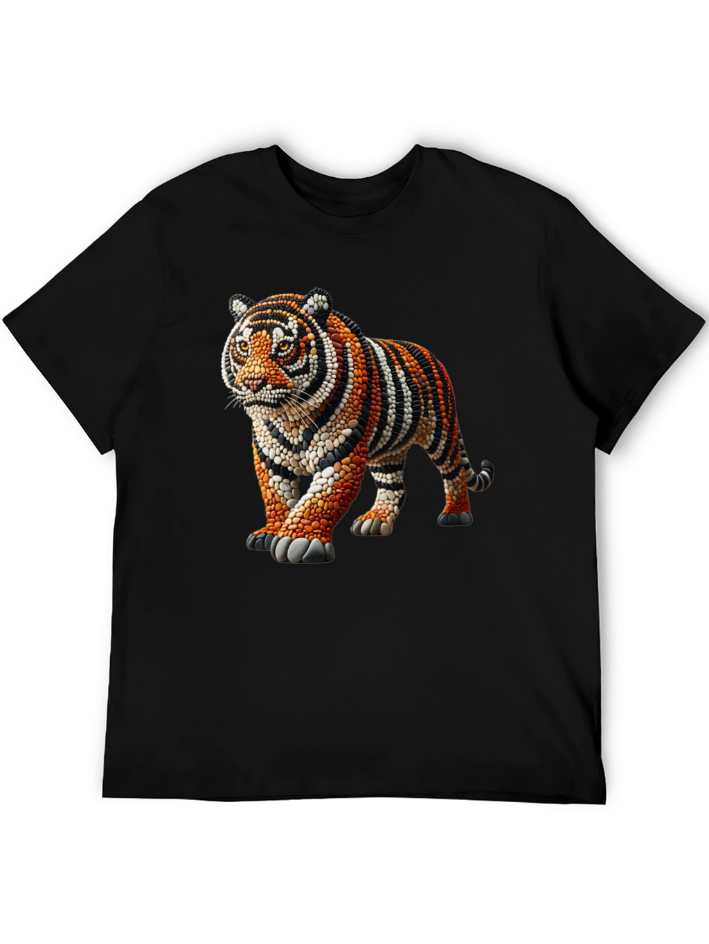 Tiger Bead Art Graphic T-Shirt