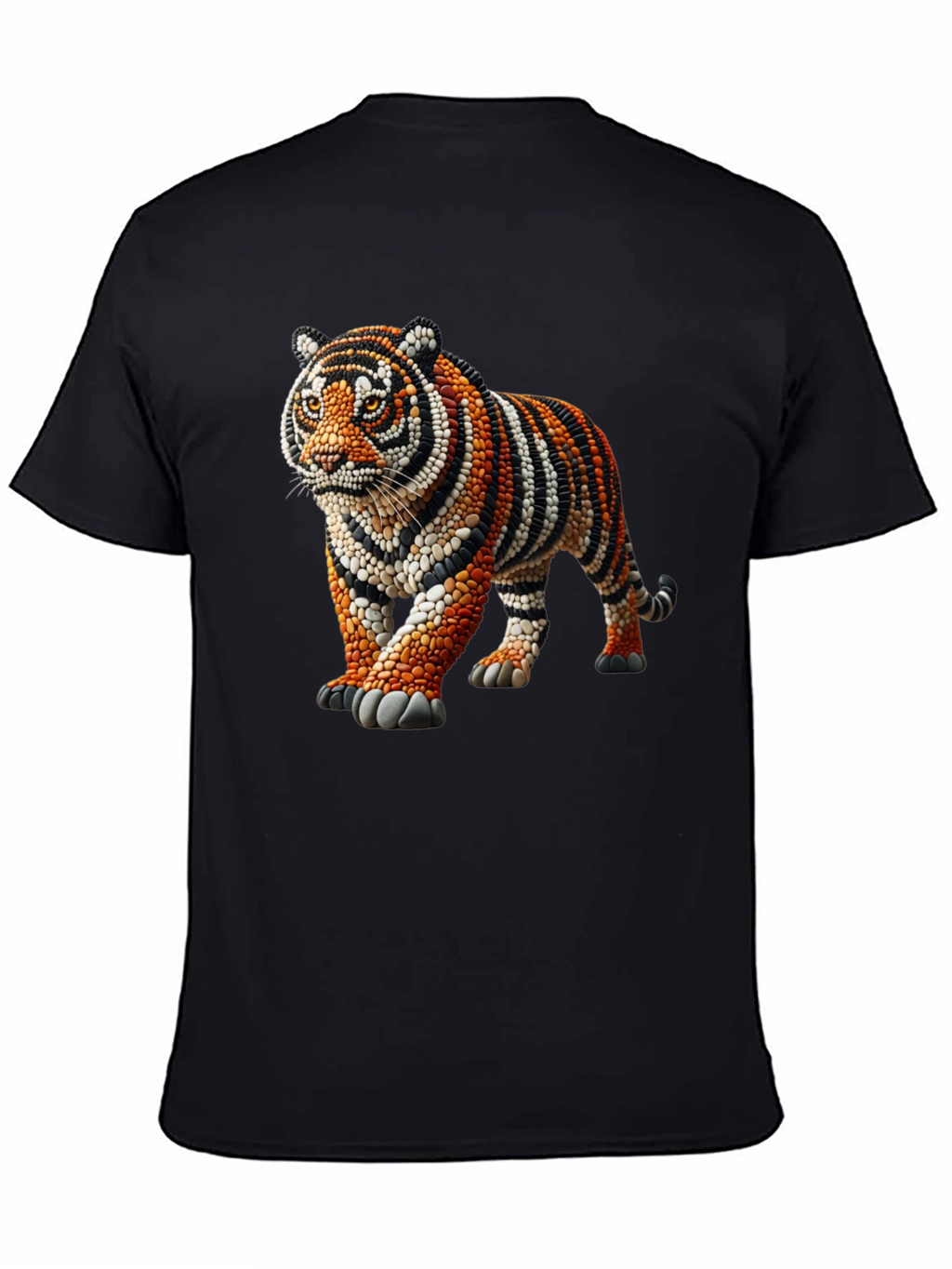Tiger Bead Art Graphic T-Shirt