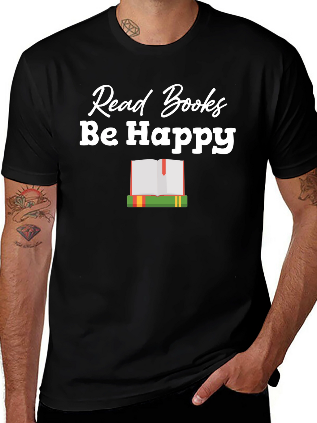Read Books Be Happy Graphic T-Shirt