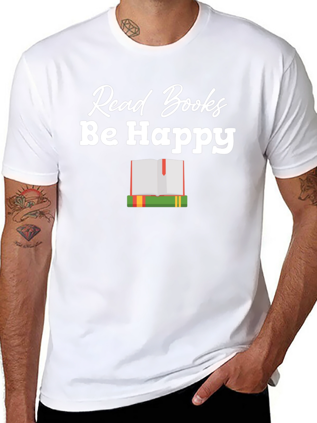 Read Books Be Happy Graphic T-Shirt