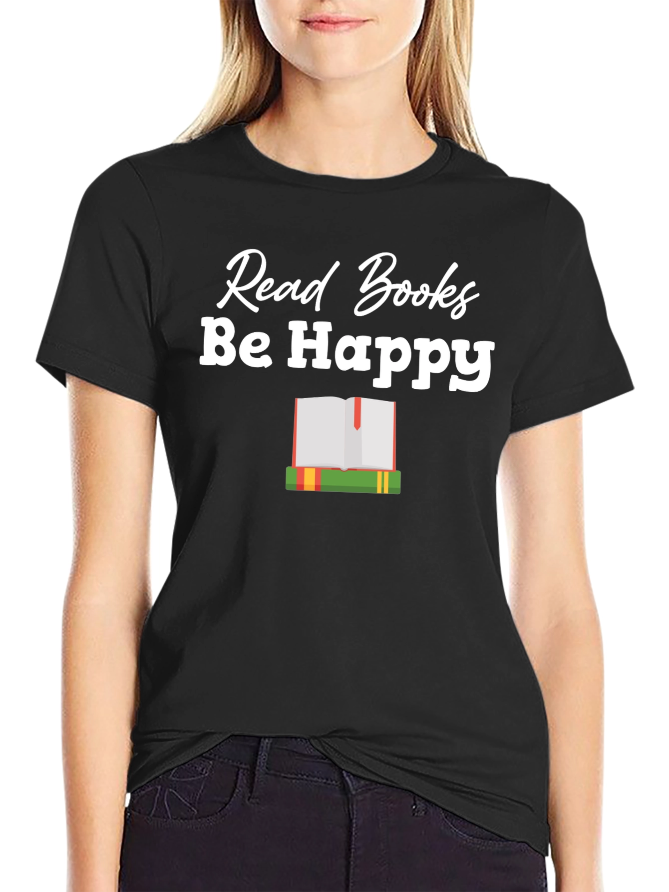 Read Books Be Happy Graphic T-Shirt
