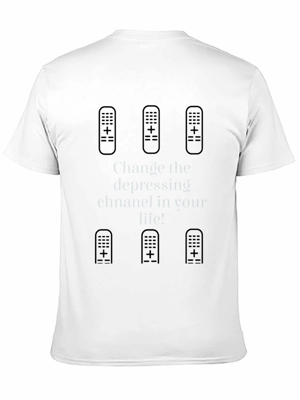 Change the Depressing Channel Black Tee