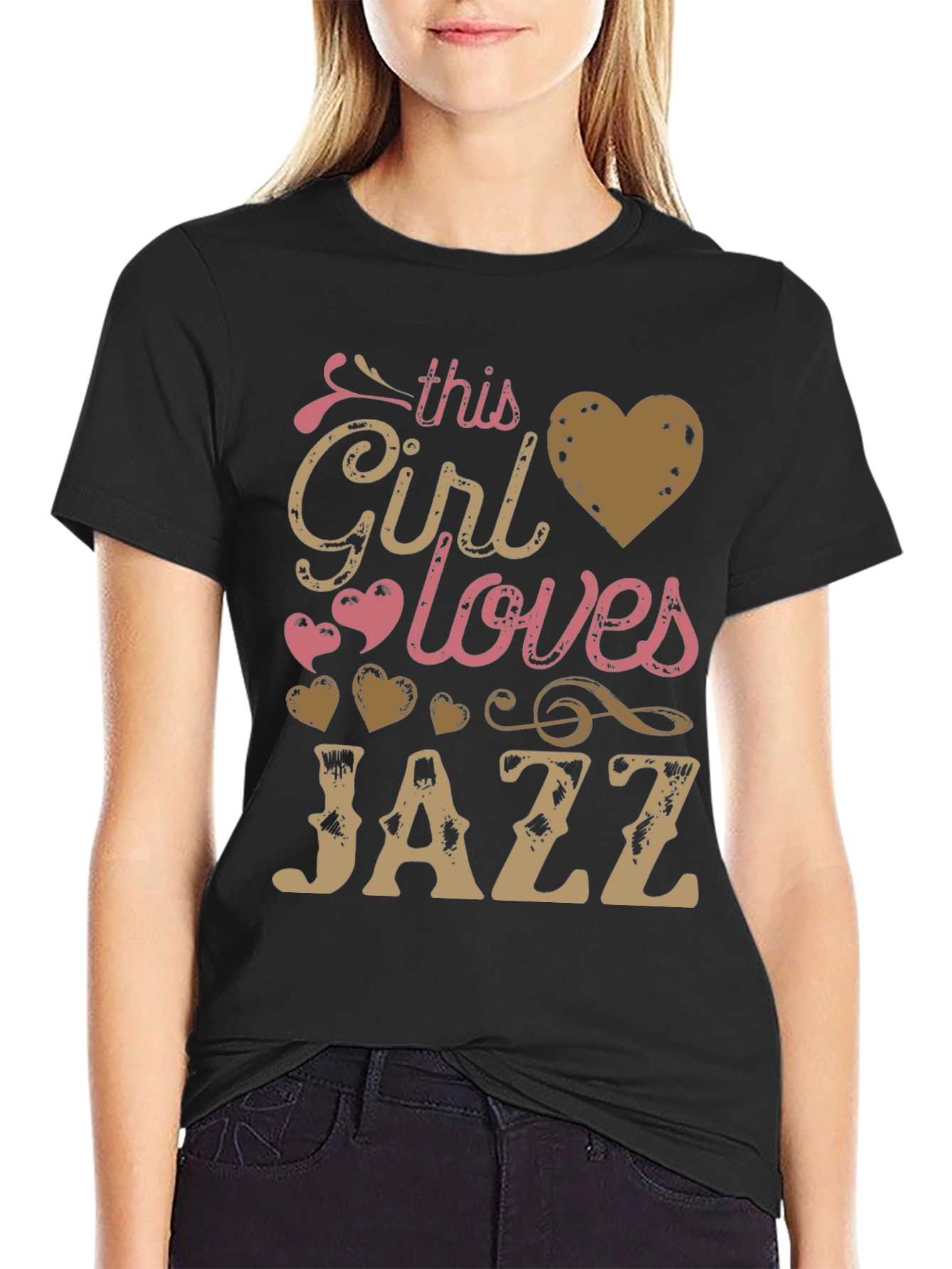 This Girl Loves Jazz T-Shirt - Music Lover Tee
