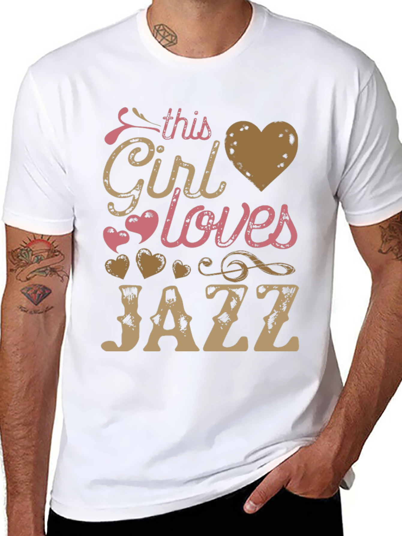 This Girl Loves Jazz T-Shirt - Music Lover Tee